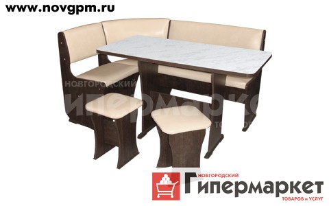Кухонный уголок Аккорд Джинс , ТД Шервуд , Волгодонск, состоит из четырех